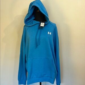 Under Armour Light Blue Crew Neck Sweater with Ribbed Cuffs